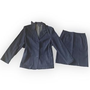 Gap NWOT 90's HTF Dark Denim Suit